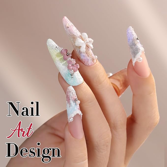 Double Rhythm 3D Nail Gel Solid Sculpting Gel for Nail Art Non-Sticky Hard Gel for Building Carving Molding Nail Extension Soak Off UV/LED Salon Home DIY 0.5 Oz (Gypsum Silver Gray)-BrightBean Baby