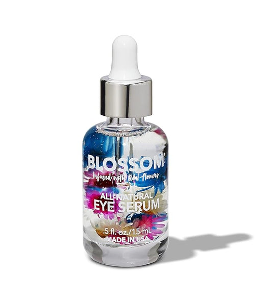 Blossom All Natural Organic Cruelty Free Moisturizing Eye Serum with Essential Oils, Infused with Real Flowers, Made in USA, 0.5 fl. oz./15ml, Winter Wonderland-BrightBean Baby