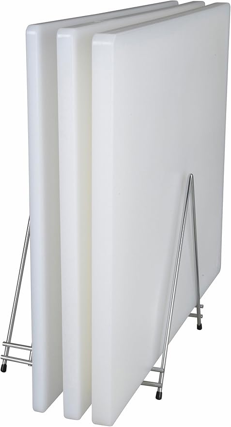 Winco Heavy-Duty Plastic Cutting Board, 12" x 18" x 3/4", White