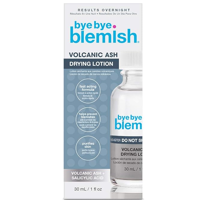 Bye Bye Blemish Drying Lotion Volcanic Ash | Acne Drying Solution To Assist With Blemish Prevention | 1 Fl. Oz.-BrightBean Baby