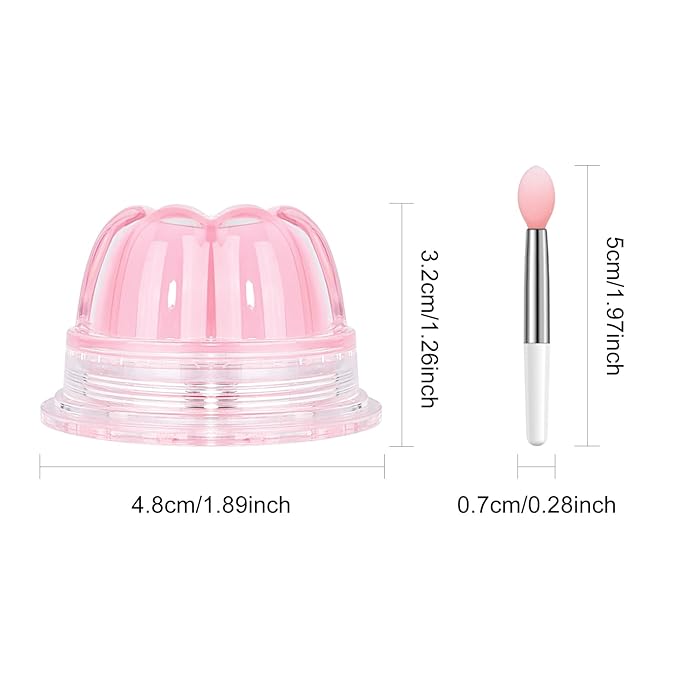 2Pc Jelly Lip Mask Overnight,Fruity Peach Lip Sleeping Mask Day Night Repair Kawaii Lip Balm Hydrate Plump Dry Lip Scrubs Exfoliator,Lip Care Lip Moisturizer with Collagen-Peach-BrightBean Baby