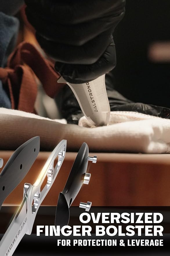 Dalstrong Clam Oyster Knife- 3” Shellfish & Oyster Shucker Clamp Knife - Gladiator Series Elite - Forged HC German Steel - Crab Eating Utensils- G10 Handle - W/Sheath- NSF Certified