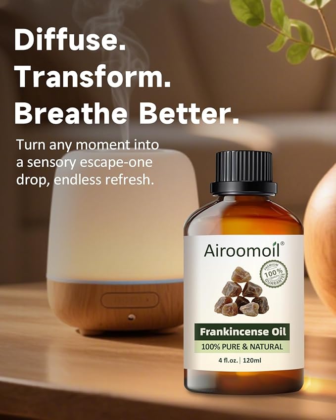 Pure Frankincense Essential Oil Pure for Aromatherapy Perfumes Soaps Use Diffuser Oils Home Use 4 Fl Oz-BrightBean Baby