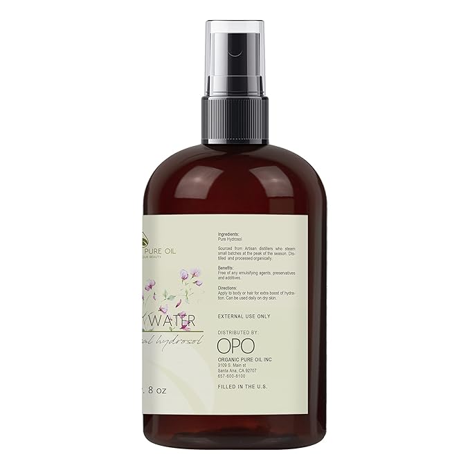Jasmine Hydrosol Face Mist Calming Spray, Toner, Aromatherapy, Body Mist, Set Makeup, 8oz, Pure Hydrosol Water Jasmine by Organic Pure Oil-BrightBean Baby