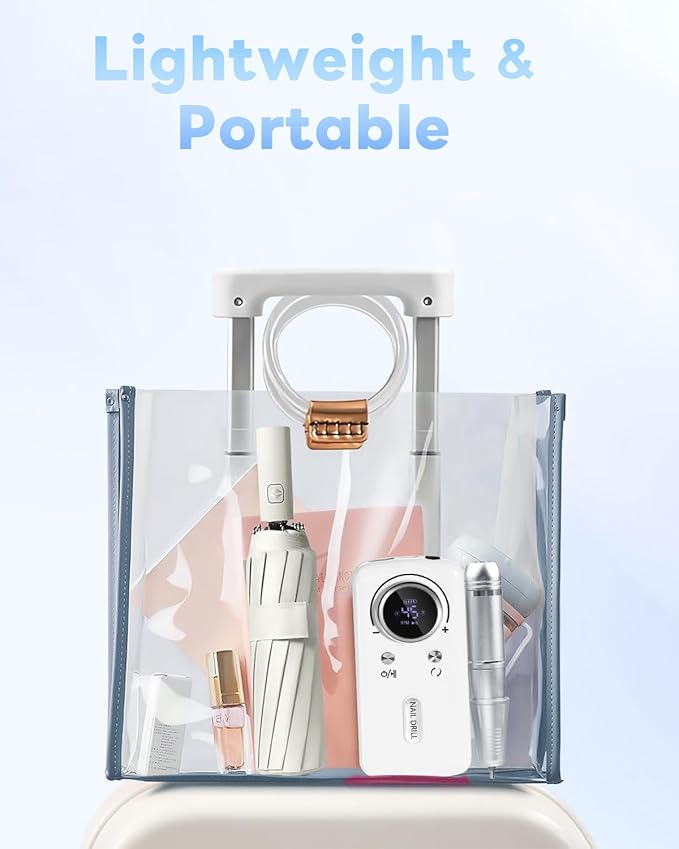 CozyZen Cordless Nail Drill Professional: 45000 RPM Rechargeable Electric Nail File Kit, Portable & Low Noise for Acrylic, Gel Nails, Manicure & Pedicure - Salon & Home Use-BrightBean Baby