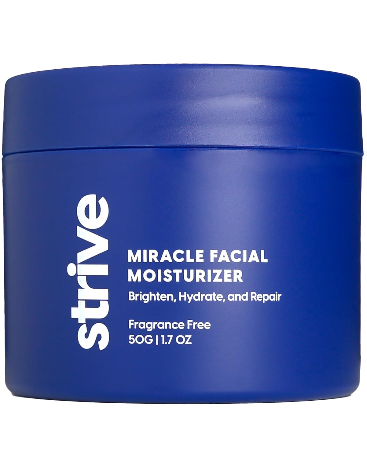 Strive Mens Face Moisturizer, Dark Circle Brightening, Anti Aging Mens Face Lotion with 4% Niacinamide+, Hyaluronic Acid & Ceramides, Hydrating Fragrance Free Skin Care Face Cream - 1.7 fl oz.-BrightBean Baby