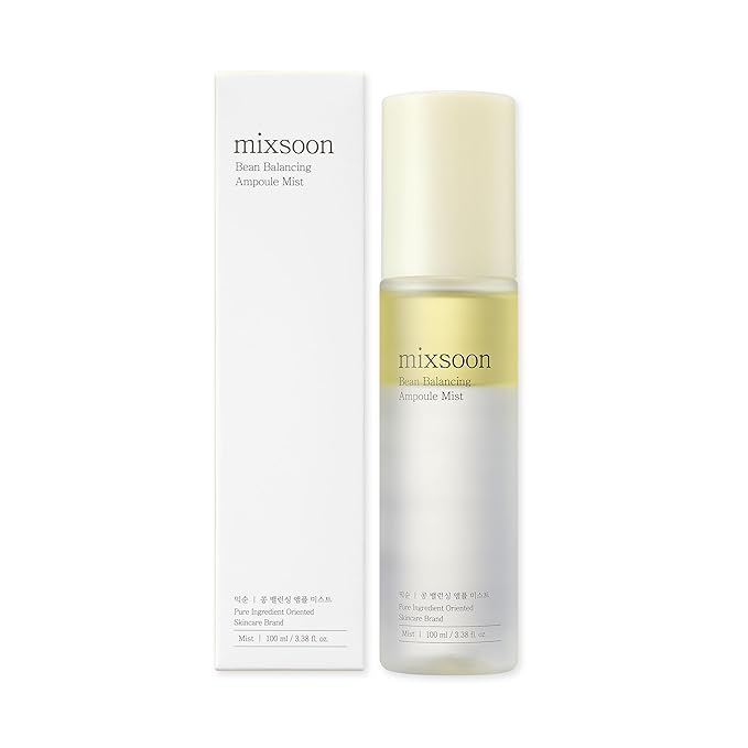 mixsoon Bean Balancing Ampoule Mist Skin moisturizer and Oil balance For Hydrated Radiance Korean Glass Skin Care 3.38 fl. oz. / 100ml-BrightBean Baby