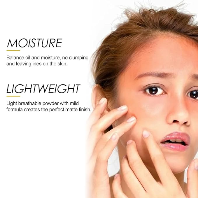 Mineral Sunscreen Setting Powder, Face Powder, Translucent Oil Control Natural Matte Finish, Lightweight Long Lasting Smooth Breathable for All Skin-BrightBean Baby