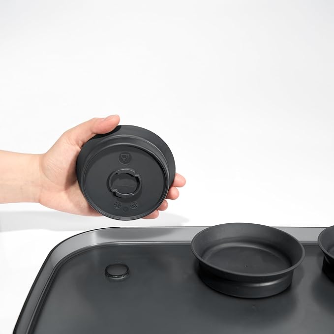 madesmart dipware 3 Bowl Serving Tray, Collapsible & Removable Dip Bowls for Charcuterie, Guacomole, Snacks, Veggies, Premium Dishwasher & Microwave Safe, Multipurpose Plate & Bowl, Blue