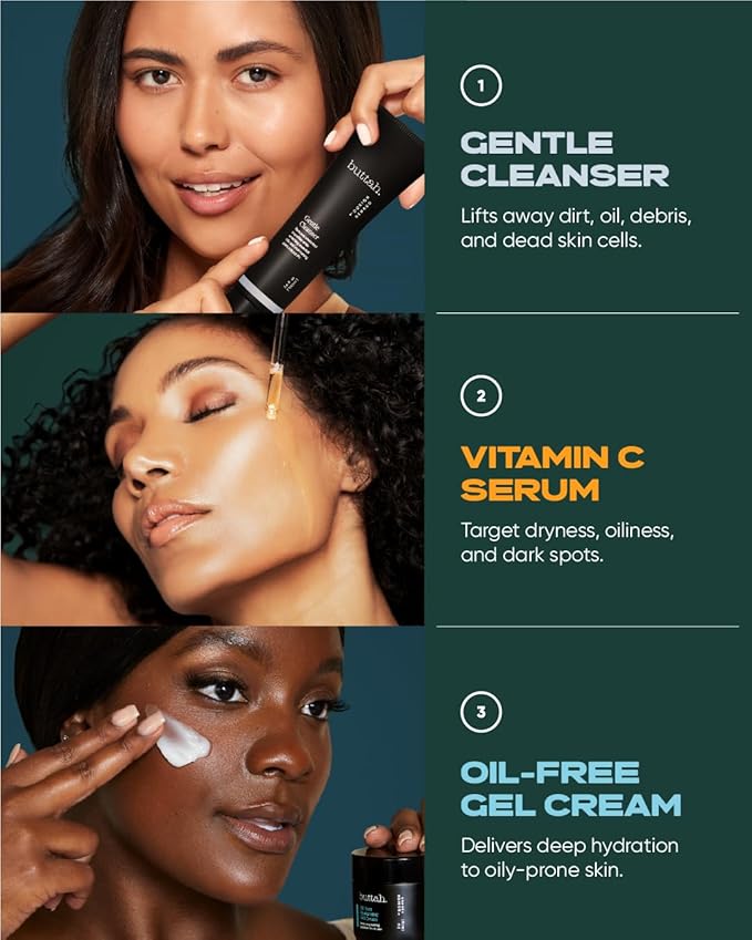 Buttah Skin by Dorion Renaud Oil-Free Hyaluronic Gel Cream 2oz - Daily Moisturizer - Hyaluronic Acid for Deep Hydration - AM & PM Moisturizer - Naturally Based Skin Care - Black-Owned Skincare-BrightBean Baby