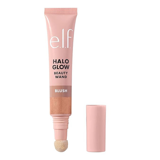 e.l.f. Halo Glow Blush Beauty Wand, Liquid Blush Wand For Radiant, Flushed Cheeks, Infused With Squalane, Vegan & Cruelty-free, Candlelit-BrightBean Baby