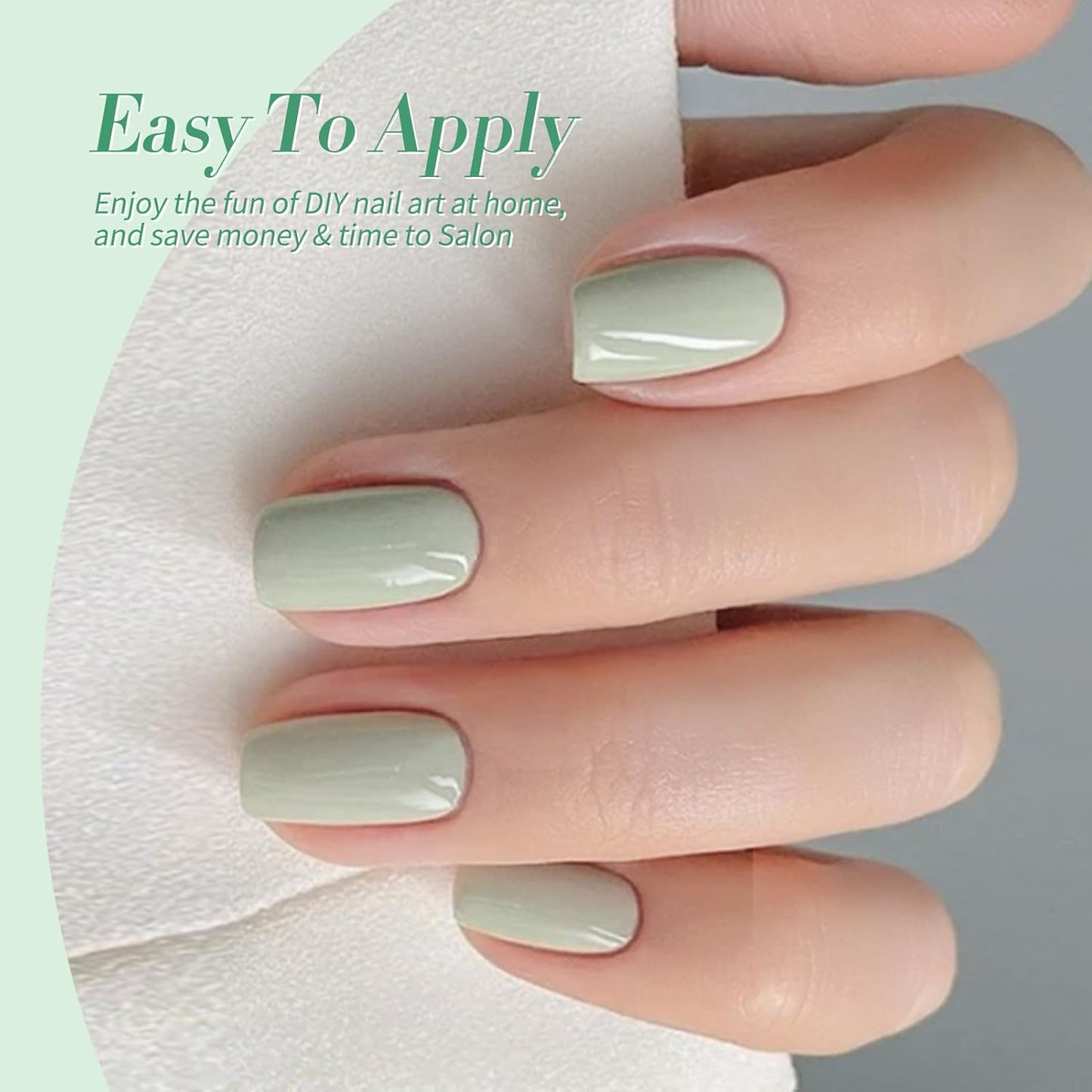 Born Pretty Christmas Green Gel Nail Polish,Jelly Transparent Gel Polish,Cat Magnetic Eye,Shimmer Glitter Green Gel Polish Kit for Salon Manicure and Nail Art DIY at Home 6Colors-BrightBean Baby