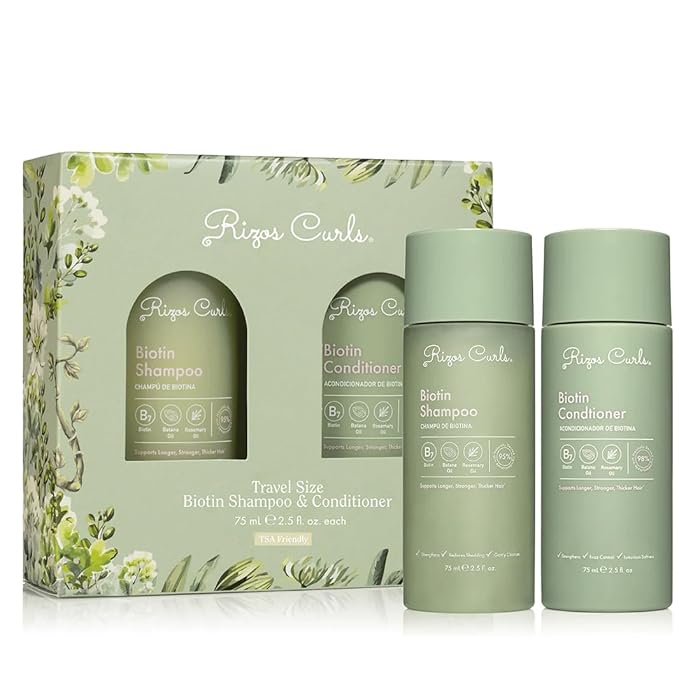Rizos Curls Travel Biotin Wash Bundle-BrightBean Baby