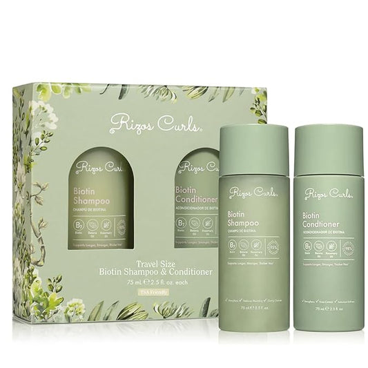Rizos Curls Travel Biotin Wash Bundle-BrightBean Baby