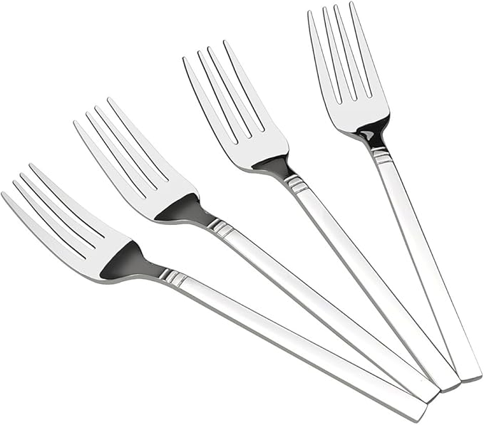 12-Piece Stainless Steel Dessert Forks, Small Fork