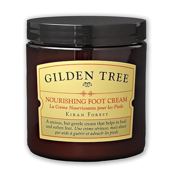 GILDEN TREE Nourishing Foot Cream with Organic Aloe Vera and Shea Butter, 8 ounce jar, Heals Dry Skin, Cracked Heels, Calluses and Softens Rough, Flaky Dead Skin-BrightBean Baby
