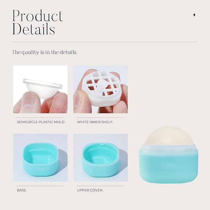 0.25 oz（7g） Empty Lip Balm Square Containers Tubes Lipstick 12 Pieces for Make Natural Lip Balm Lip Care - DIY & BPA FREE (Blue)-BrightBean Baby