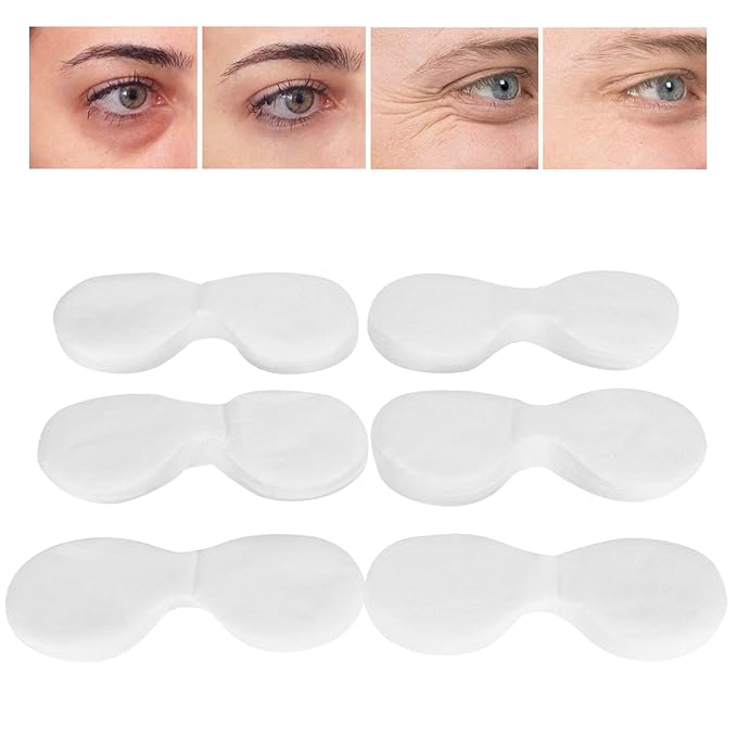 Eye Mask Paper, 600pcs Disposable Ultra-thin Eye Mask Paper DIY Beauty Salon Eye Mask Sheet DIY Eye Mask Paper Beauty Salon Eye Mask Sheet for Moisturizing Eye Care Tool Suitable for All Skin Types-BrightBean Baby
