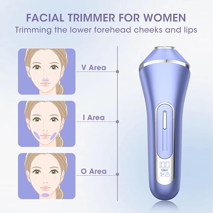 Electric Shavers for Women, 7 in 1 Hair Removal Kit with Epilator Bikini Trimmer Face Razor Body Brush Face Massager Foot Callus Remover, IPX7 Waterproof Lady Razors Set for Legs Armpit Bikini Pubic-BrightBean Baby