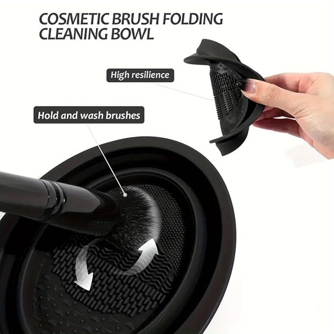 47Pcs Black Makeup Brushes Set Professional Makeup Kit Multi-functional Makeup Tool Set with Facial Makeup Accessories, Foundation Makeup Brush Kit Eye and Face Make up Brushes & Tools-BrightBean Baby