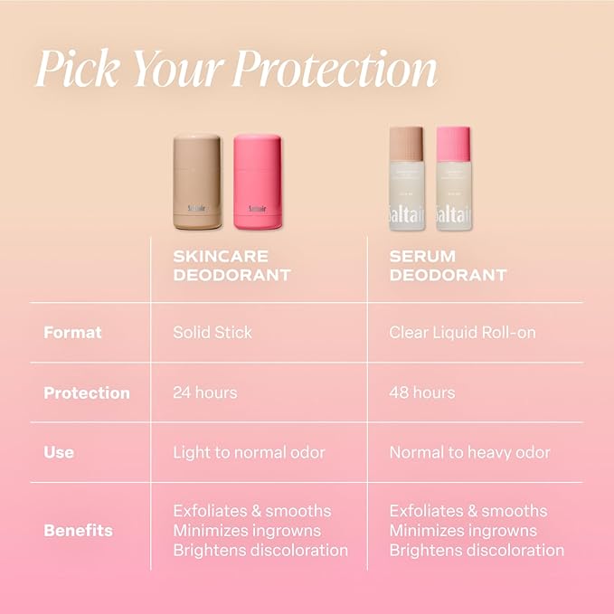 Saltair Skincare Deodorant - Aluminum-Free Deodorant for Men and Women with Long Lasting Odor Protection Zinc and BHA. Refillable Stick, Suitable for Sensitive Skin, 2 Pack Signature Scents-BrightBean Baby