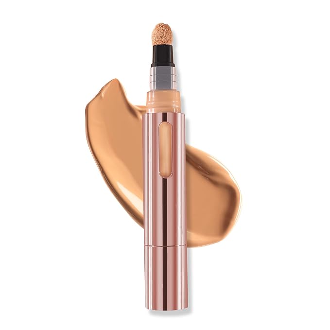 Mally Beauty - The Plush Pen Brightening Concealer Stick - Cashmere - Hydrating Turmeric, Vitamin E, and Hyaluronic Acid Infused Formula - Medium Buildable Coverage with a Natural, Smooth Finish-BrightBean Baby