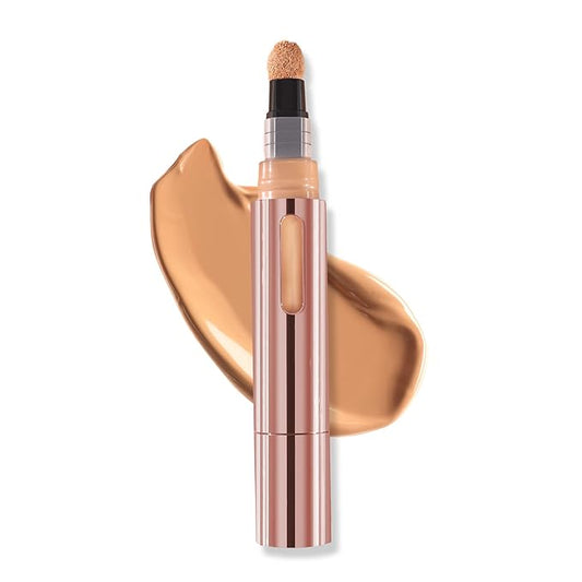 Mally Beauty - The Plush Pen Brightening Concealer Stick - Cashmere - Hydrating Turmeric, Vitamin E, and Hyaluronic Acid Infused Formula - Medium Buildable Coverage with a Natural, Smooth Finish-BrightBean Baby