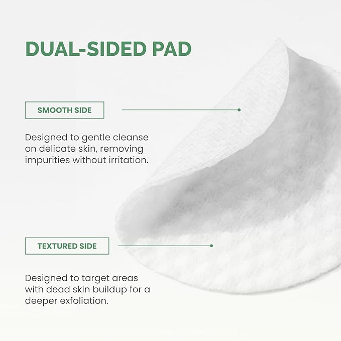 PLANTIFIQUE Only Refill Korean Glycolic Acid Toner Pads 60 Pcs with Niacinamide, CICA - AHA, BHA, PHA Daily Face Exfoliating Pads for Gentle Skin Renewal, Toner for Cleansing All Skin Types-BrightBean Baby