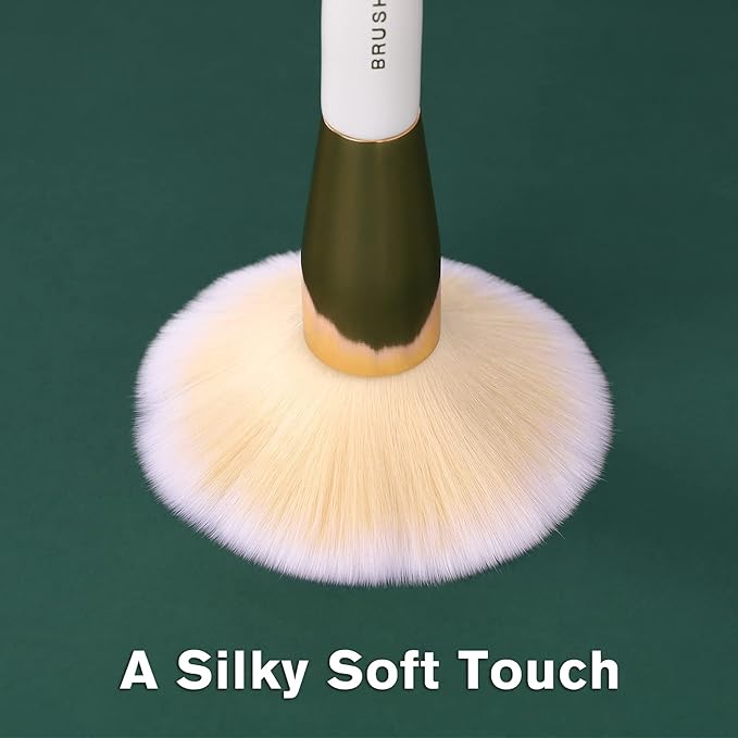 Makeup Brushes Set 10Pcs Professional Kabuki Foundation Eyeshadow Blush Blending Lip Full Face Cosmetic Kit W/Makeup Brush Set with Holder-BrightBean Baby