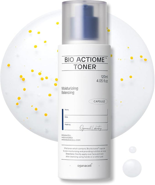 Oganacell Bio Actiome Toner with Kombucha and Probiotics | Boosts Radiance and Corrects Dark Spots | Alcohol-Free Essence for All Skin Types, Dull Complexion | 4.05 fl.oz-BrightBean Baby