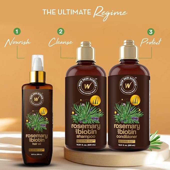 WOW Skin Science Rosemary with Biotin Hair Oil 6.8 oz-BrightBean Baby