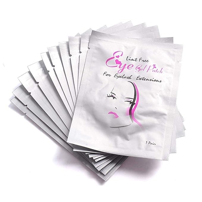 Eye Gel Pads 100 Pair Under Eye Pads Eyelash Extension Pads DIY Eye Lip Patch Pad Sticker Tapes False Eyelash Lash Extension Makeup Eye Gel Patches Lash Extension Beauty Tool Lip Powder Holder-BrightBean Baby