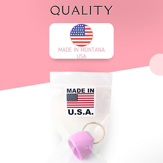 Keychain Holder EOS Lip Balm Stick (Keychain Only) - Travel Size Lip Balm Chapstick - Healing Stick - Made in USA-BrightBean Baby