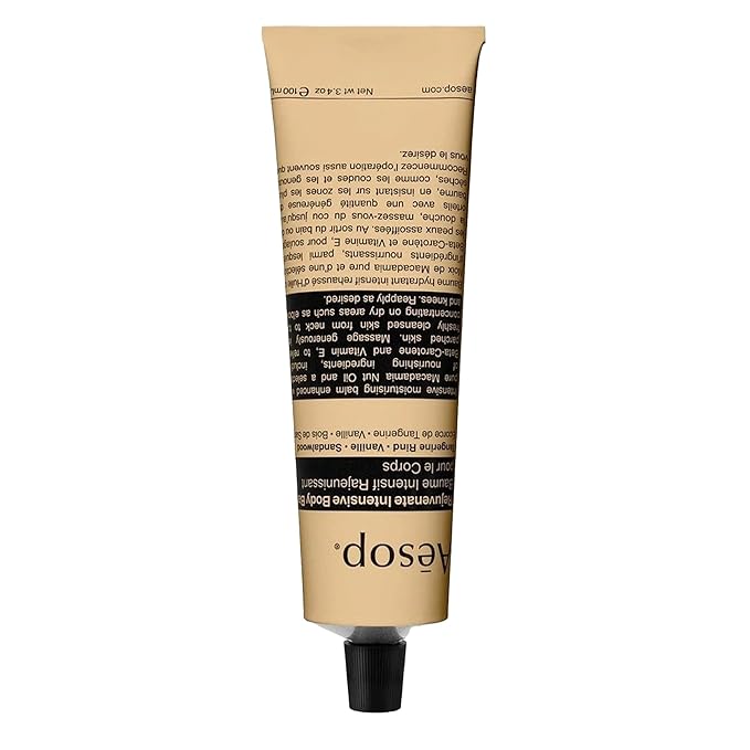Aesop Rejuvenate Intensive Travel Body Balm | Deeply Nourish Very Dry Skin with Shea Butter and Coconut Oil | 3.4oz / 100 mL-BrightBean Baby