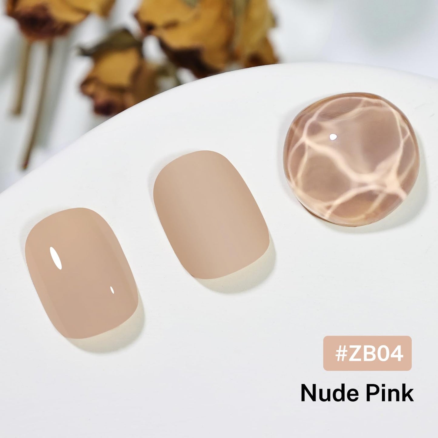 16.5ml Nude Pink Nail Polish Large Volume Quick Drying Light Pink Nail Polish, Fast Drying and Long Lasting Color Nail Art DIY Home Manicure Gift for Women-BrightBean Baby