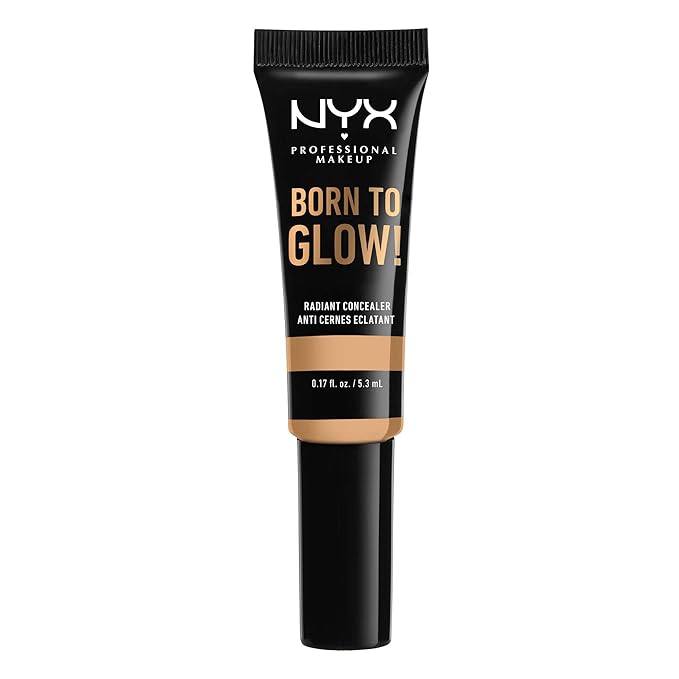 NYX PROFESSIONAL MAKEUP Born To Glow Radiant Concealer, Medium Coverage - True Beige-BrightBean Baby