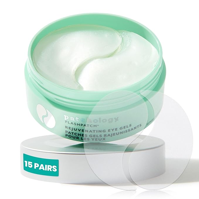 Patchology Rejuvenating Under Eye Gels - Hydrating Eye Mask w/Caffeine & Collagen - Under Eye Patches For Dark Circles - Puffy Eyes Care, minimize Puffiness & Wrinkles Reducer (15 Pairs)-BrightBean Baby