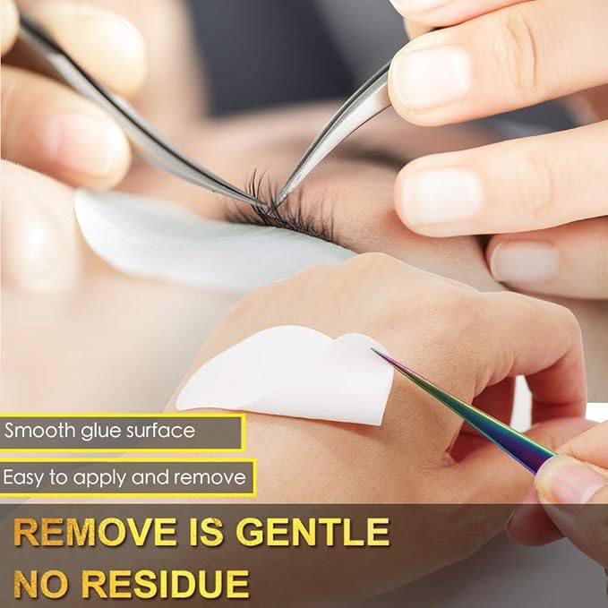 Hydrogel Eye Patch Eyelash Extension Supplies - Akissos 100 PCS Lash Extension Supplies Lift Tint Under Eye Pads Undereye Gel Patches Lint Free Professional Individual DIY Beauty Tool - 3nd Gen-BrightBean Baby