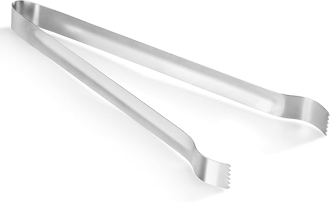 New Star Foodservice 42283 Restaurant-Grade Pom Tong, Stainless Steel, 12 inch, Set of 6, Silver