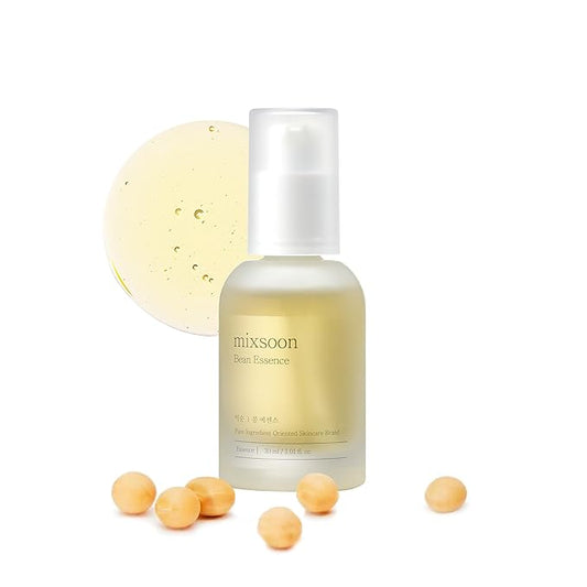 mixsoon Bean Essence 1.01 Fl.Oz. / 30ml (Pack of 1) Exfoliating Hydrating Korean Skin Care Hyaluronic Acid Serum Korean Glass Skin Care-BrightBean Baby