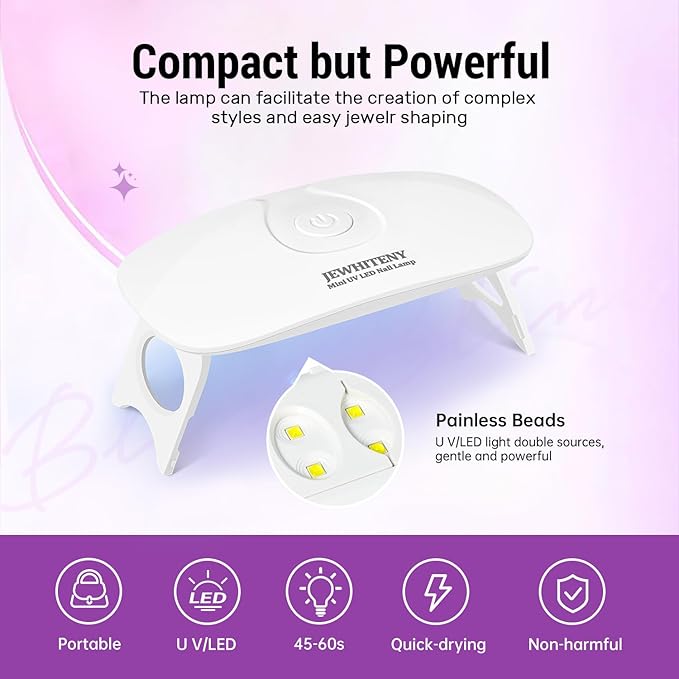 JEWHITENY Poly Gel Nail Kit 28 Colors Nude Gray Glitter with Nail Lamp Base Top Coats Builder Gel All-In-One Set Ideal for Designs DIY At Home Need U V Lamp Curing-BrightBean Baby