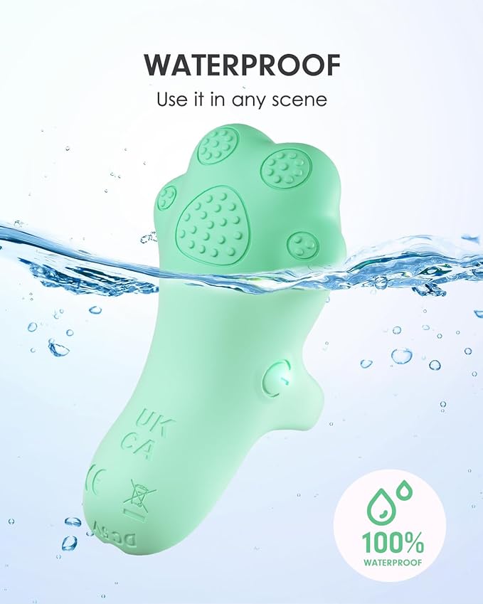 Portable Mini Facial Massage Ball, Waterproof Rechargeable Powerful Multifunctional Eye Face Finger Massager (Green)-BrightBean Baby