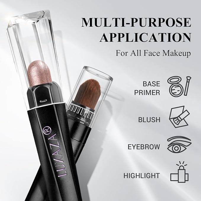 Neutral Eyeshadow Stick Makeup Set, Metallic Shimmer Matte Cream Eye Shadow Eyeliner Brightener Pencil Crayon - Classic 6PCS A004