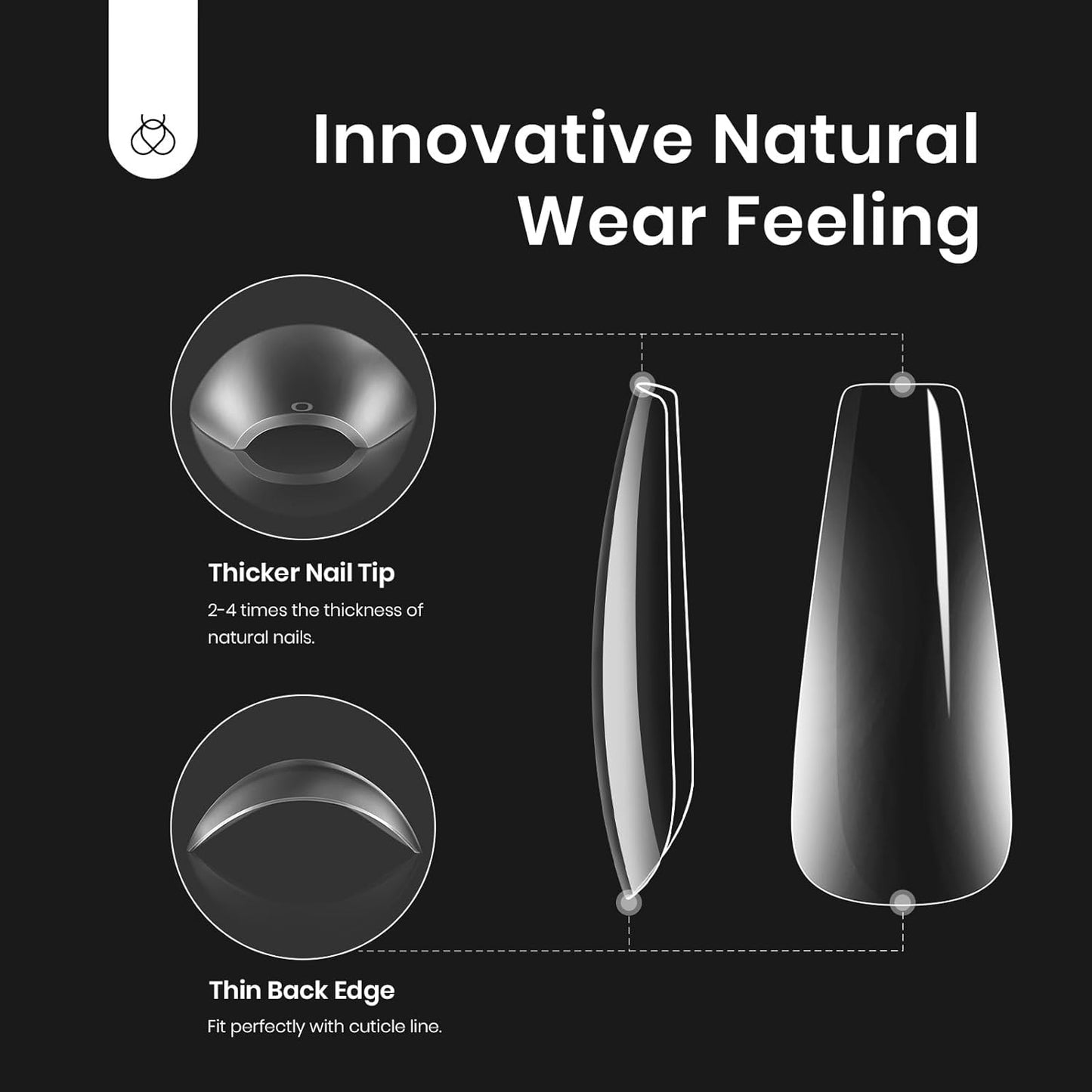 Beetles Gel Nail Kit Easy Nail Extension Set with 500Pcs Nail Tips Coffin Shape 5 In 1 Nail Glue Base Gel and Innovative Led Lamp Easy Diy Nails Art Home Gelly Tips-BrightBean Baby