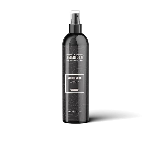 Woodevoke Body Mist For Men 8 oz, Made in USA, Quick Absorption, Quality Potent Ingredients, Long-Lasting, Non-GMO, GMP Certified, Cruelty-Free Products-BrightBean Baby