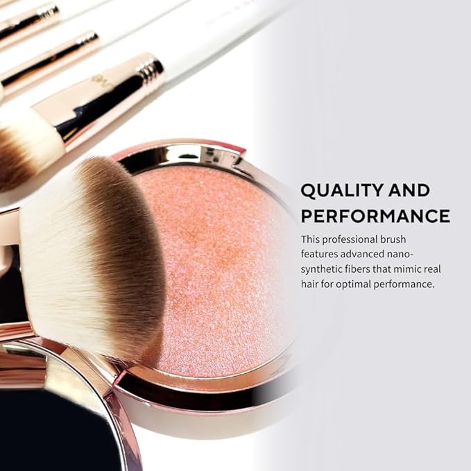 Professional Makeup Brush 11 Piece Set, Premium Synthetic Vegan Brushes Kit for Blending Powder, Foundation, Concealer, Blush & Eye Shadow, Cruelty-Free-BrightBean Baby