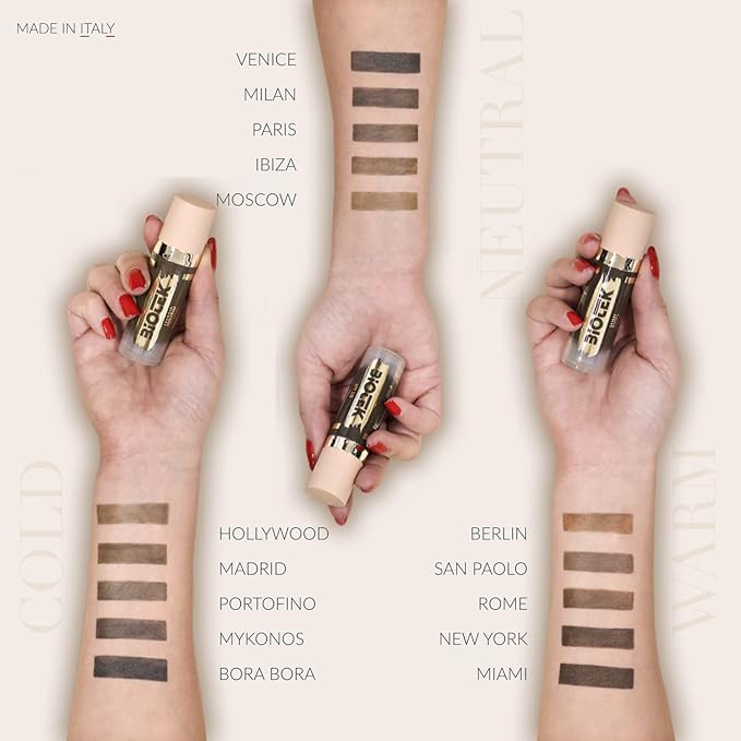 Brow Pigment Kit for Permanent Makeup - Made in Italy Permanent Makeup Colors Set (5 Count, 0.61 fl.oz. each)-BrightBean Baby