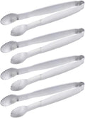 Sugar Tongs 4-Inch Mini Serving Tongs Stainless Steel Appetizer Tongs, Set of 4