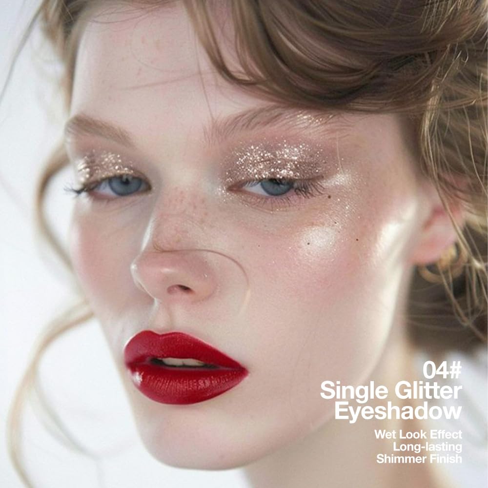 Taupe Gray Brown Monochrome Shimmer Eyeshadow Palette Makeup,Long Lasting Naturing-Looking Lightweight Glitter Single Eyeshadow,Neutral Powde Eye Shadow for Older Women-BrightBean Baby