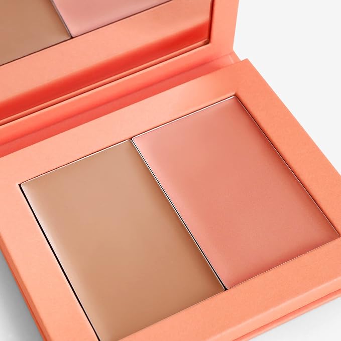 Makeup Cream Blush + Bronzer Refillable Palette - 8g - 0.282 Oz. - Long Lasting, Easy to Use, for a Radiant, Natural, Luminous Skin-BrightBean Baby